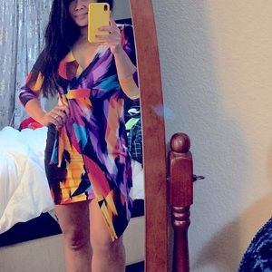 Gorgeous wrap vibrant multi dress!